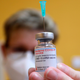 A doctor preparing a dose of Moderna vaccine in Ostrava, Czech Republic, in January 2021.